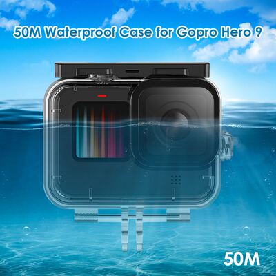 适用gopro hero 9 10 11防水潜水保护镜头cover waterproof case