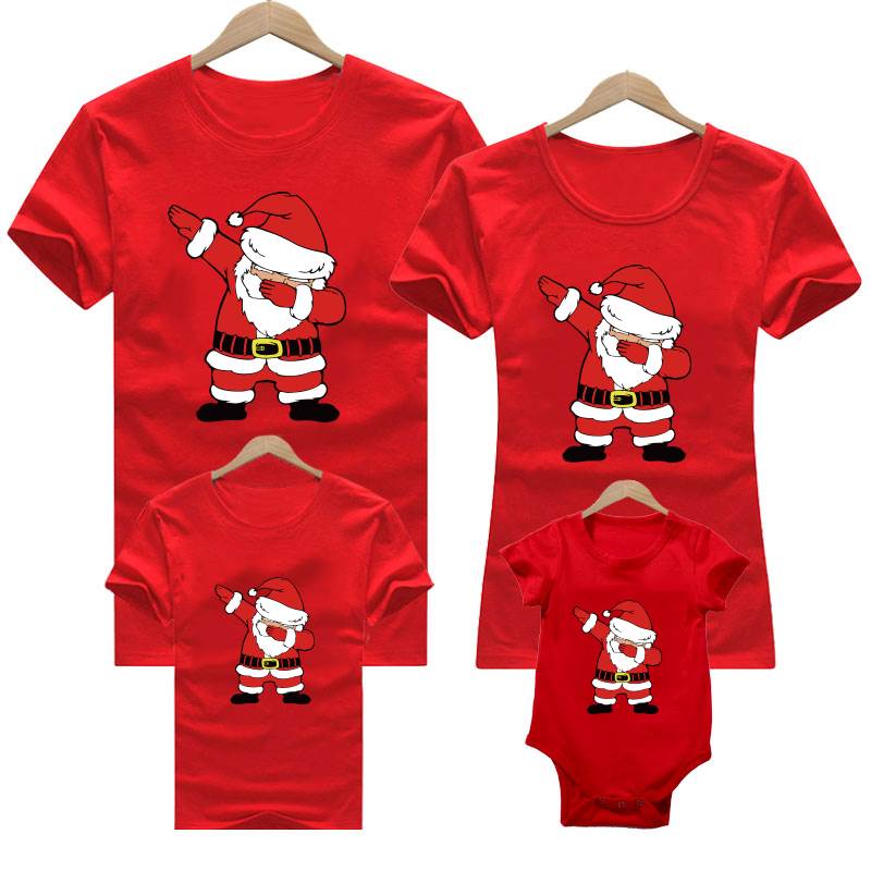 Christmas family outfit Deer Santa mother kids Christmas