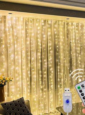 Curtain Garland Ornament LED Fairy String Lights Festival De