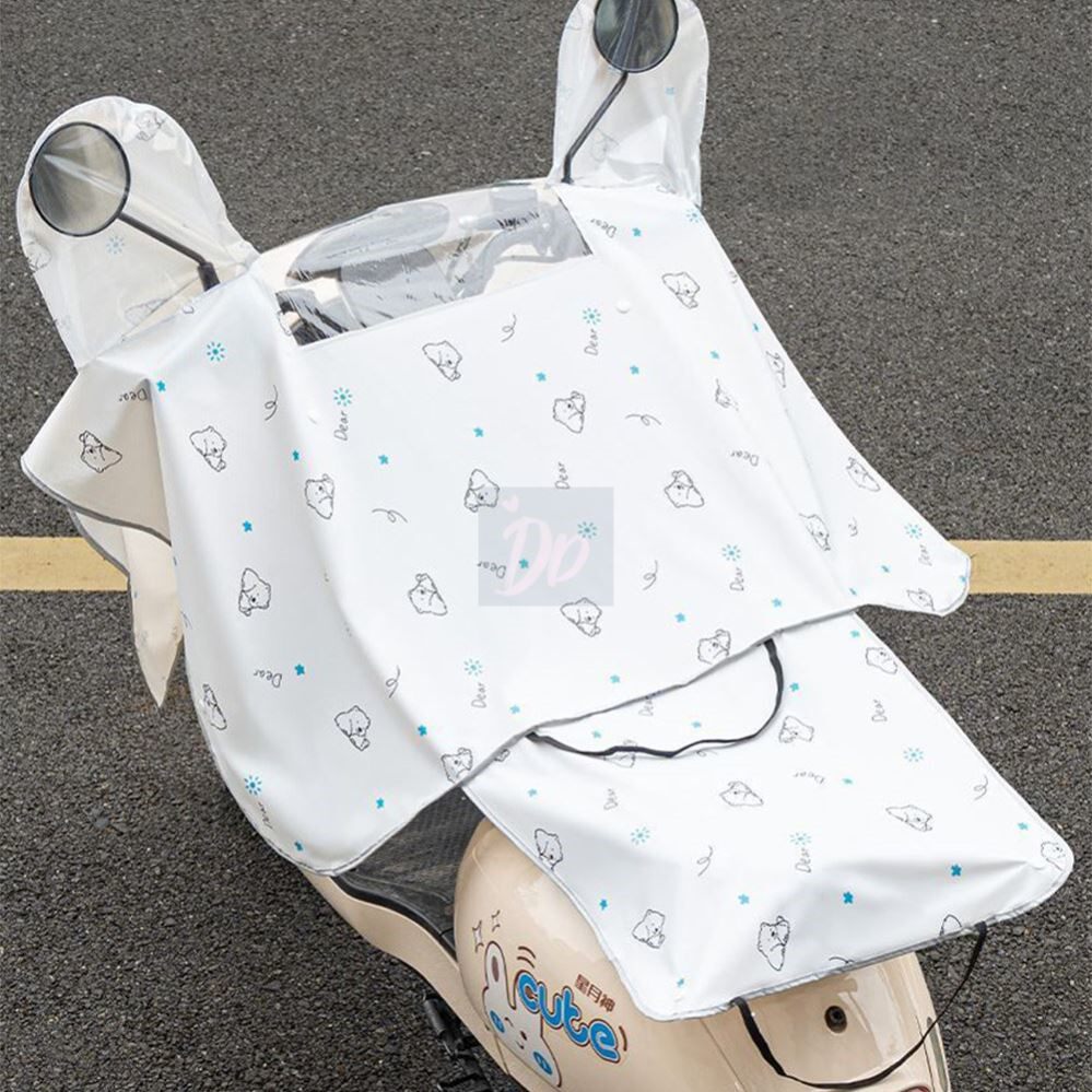 电动自行车车头前防晒防雨罩电瓶摩托车挡风防水防尘车罩雨披通用