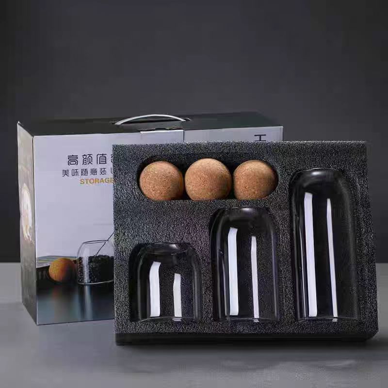 圆球软木塞竖纹玻璃密封