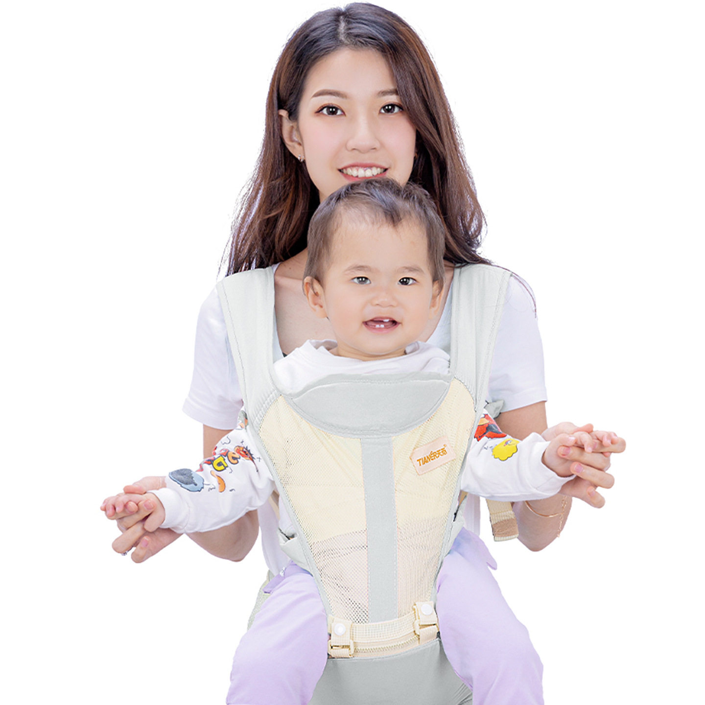 婴儿背带腰凳简易透气抱