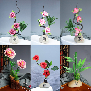 刺身摆盘花草装饰创意盘饰围边日料点缀仿真寿司拼盘摆件美馔系列