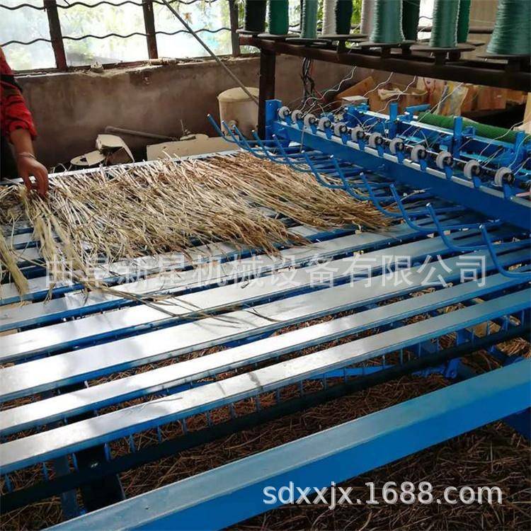 全新苗木包裹草帘机砖坯覆盖蒲帘机电动芦苇编织苇帘机草绳机