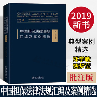 2019新書 擔保制度核心法律 擔保法律工具 北大 實現程序 鄧學敏 批注版 中國擔保法律法規匯編及案例精選 擔保