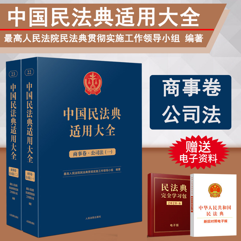 2023新书 中国民法典适用大全 商事卷公司法全2册 扩展卷法规汇编关联规定条文释义指导案例类案检索法律实务书籍 人民法院出版社