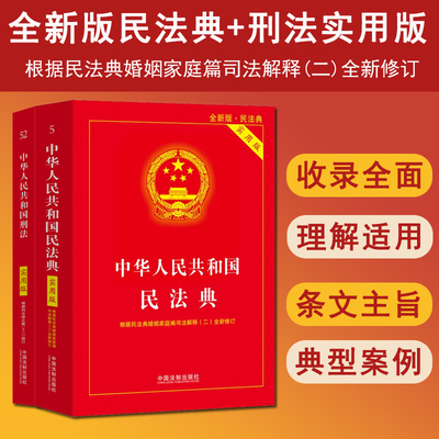 2024新刑法实用版+民法典实用版
