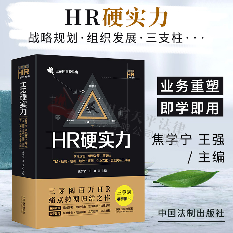 2020新书HR硬实力:战略规划组织发展三支柱TM招聘培训绩效薪酬企业文化员工关系工具箱焦学宁,王强三茅百万HR系列人力资源管理全套