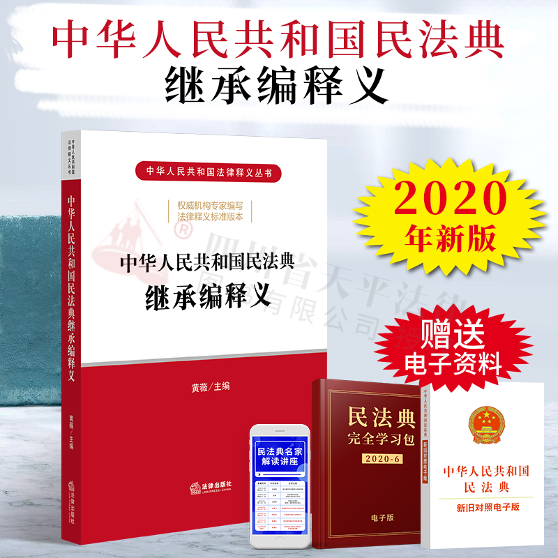 现货正版 2020民法典继承编释义中华人民共和国民法典继承编释义黄薇 民法典法律法规工具书继承编篇逐条释义法典草案法条法规解读 书籍/杂志/报纸 民法 原图主图