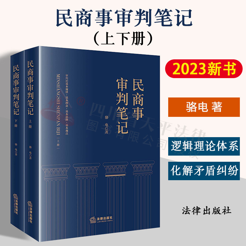 民商事审判笔记上下册骆电
