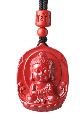 辰世弥勒佛项坠本命年饰品帝王砂
