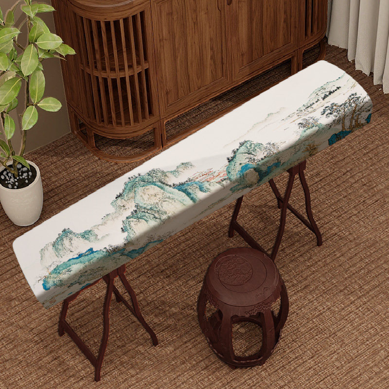 古筝防尘罩中国风轻奢高端专用全包加厚新中式家用保护套古琴盖布