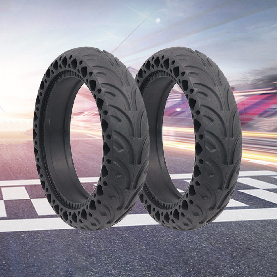 小米m365电动滑板车蜂窝实心轮胎8.5寸耐磨减震花纹轮胎新款