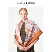 MARJAKURKI玛丽亚古琦真丝方巾丝巾妈妈礼物桑蚕丝围巾披肩女外搭