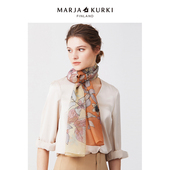 MARJAKURKI玛丽亚古琦真丝丝巾桑蚕丝围巾披肩女外搭送妈妈款 礼物