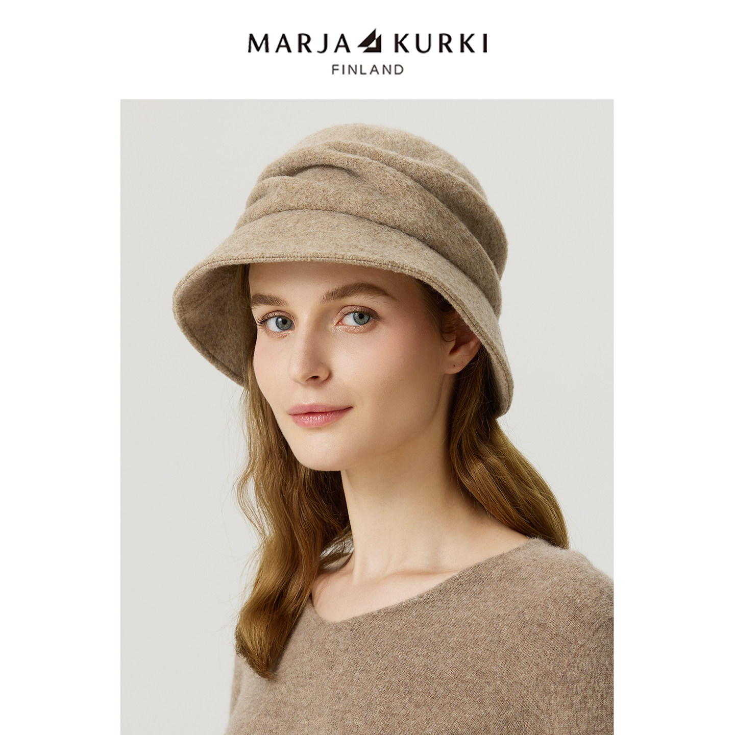 MARJAKURKI玛丽亚古琦进口羊毛帽子女款2025新款秋冬渔夫帽堆堆帽,服饰配件/皮带/帽子/围巾,帽子,淘宝优惠券,粉丝福利购,淘宝优惠卷