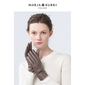 MARJAKURKI玛丽亚古琦羊皮手套女冬季 触摸屏防寒加绒真皮手套保暖