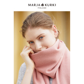 MARJAKURKI玛丽亚古琦水波纹山羊绒围巾女冬季 纯色百搭保暖围脖女