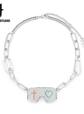 horm1护目镜项链同款ins朋克心形