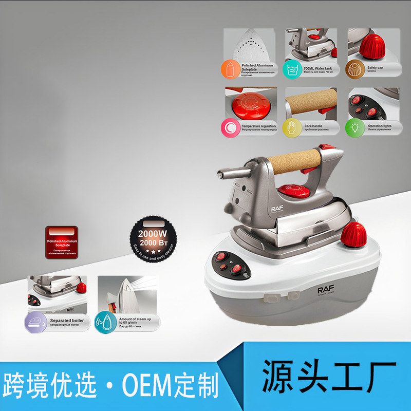 欧规跨境压力式蒸汽电熨斗吊瓶式大型家用挂烫机大功率烫斗