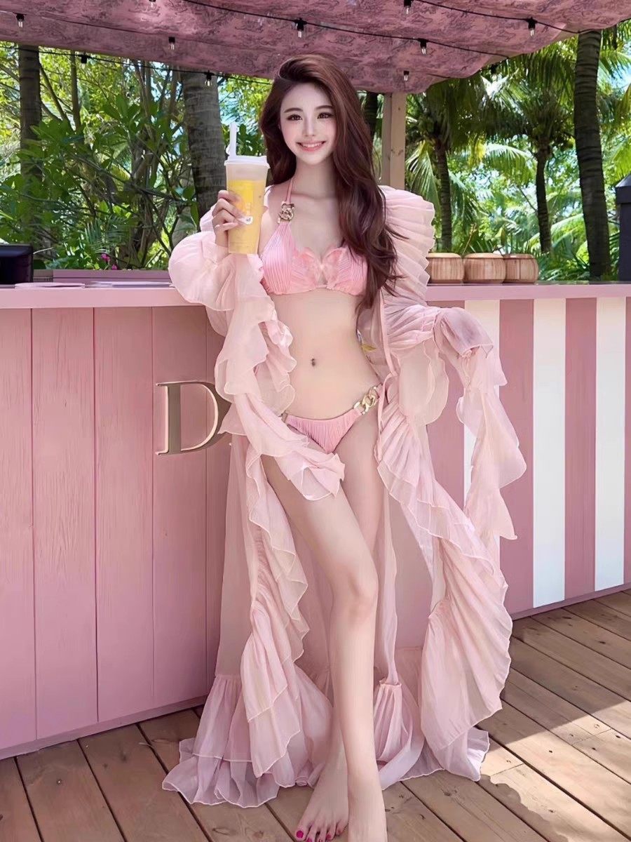 2025网红同款ins比基尼性感纯欲辣妹小胸聚拢温泉度假分体泳衣女,运动/瑜伽/健身/球迷用品,比基尼,淘宝优惠券,粉丝福利购,淘宝优惠卷