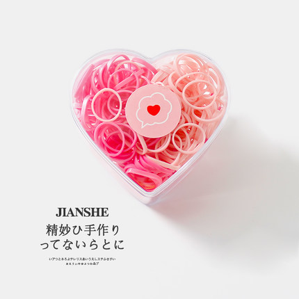 儿童加厚橡皮筋发圈宝宝小号一次性彩色扎头发弹力好头绳拇指发绳