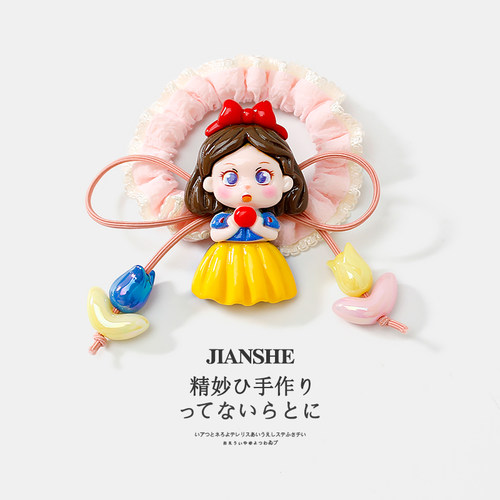 儿童卡通爱莎白雪公主发绳女童