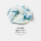 超仙晕染雪纺大肠发圈女2025年新款 大号头绳扎头发橡皮筋发绳头饰