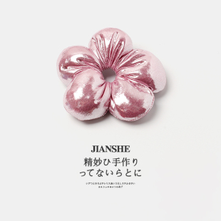 儿童扎丸子头发圈2025新款女童甜美立体花朵发绳女孩洋气头绳皮筋