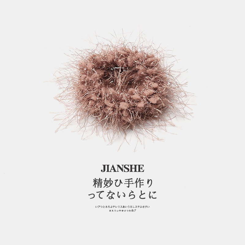 秋冬毛绒加厚加粗头绳柔软不勒头