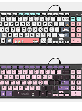 适用于BOW航世HW156S-A HW156C键盘贴纸按键贴卡通个性磨砂不粘胶