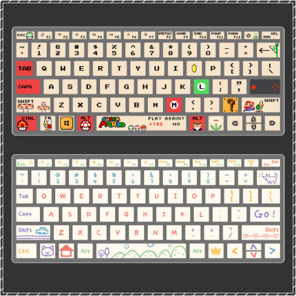 适用微软Surface Laptop Go1/2笔记本键盘膜个性硅胶保护可爱防尘