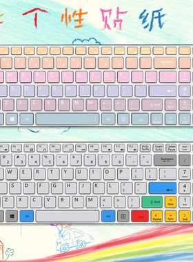 适用雷柏E9100P 9300T 9300G 9060M KM660键盘贴纸无线键盘E9300P