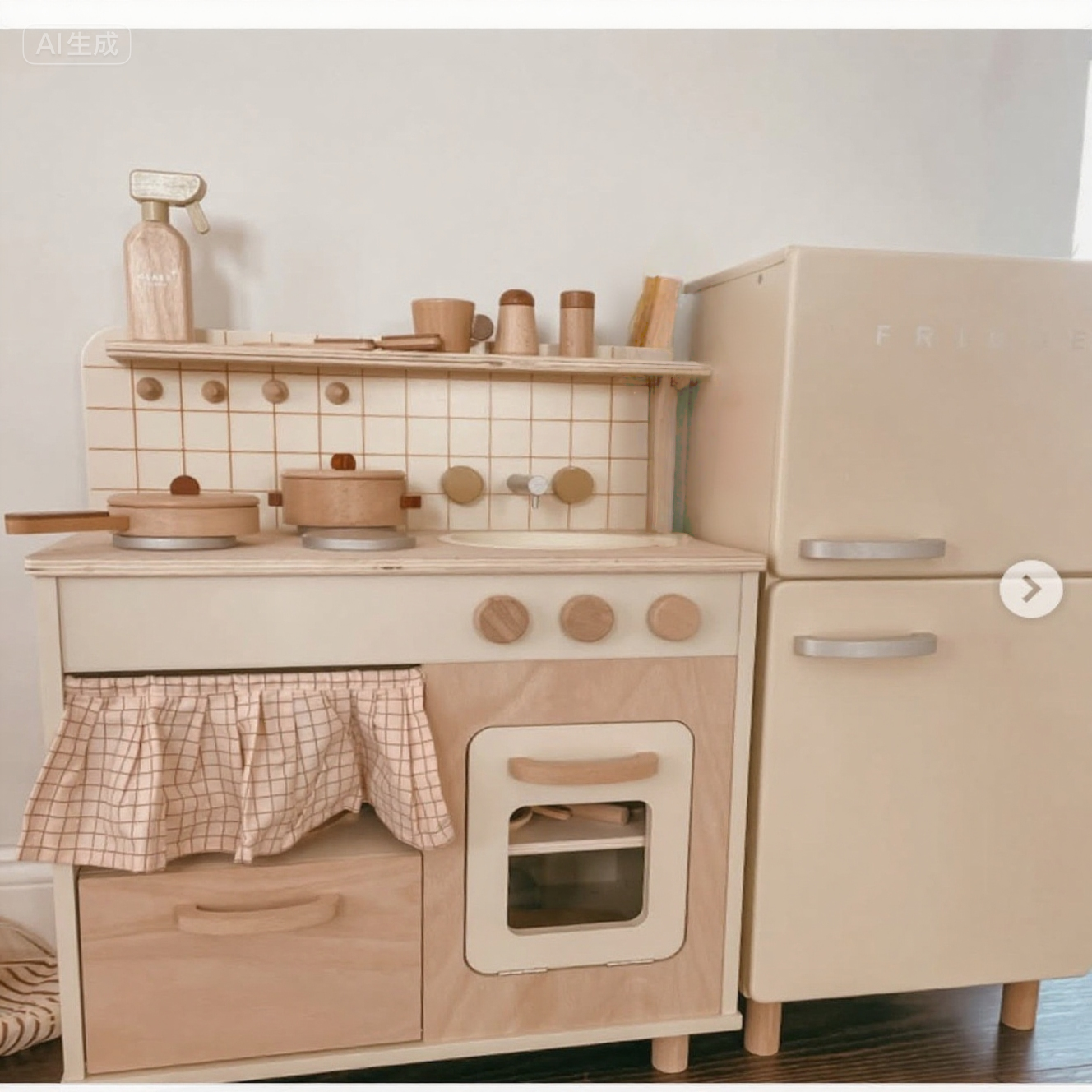 出口实木层板厨房灶台玩具男女童