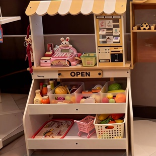 儿童仿真水果商店小超市幼儿园游乐场角色扮演模拟买卖过家家玩具