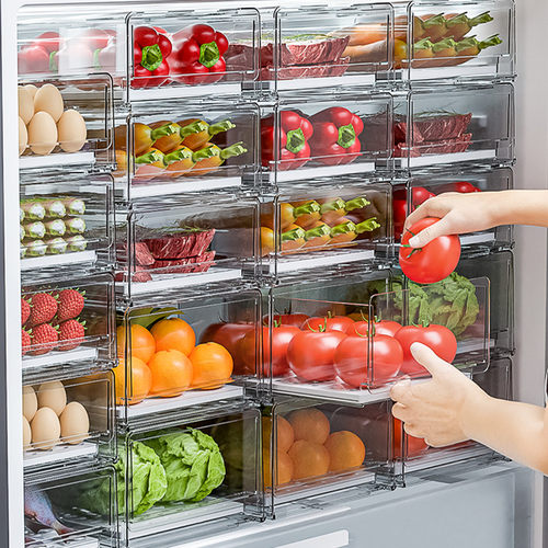 抽屉式食品级整理神器冰箱收纳盒