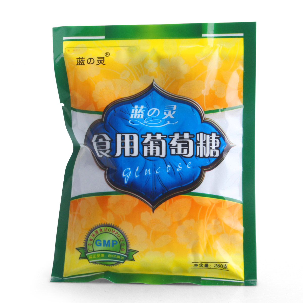 蓝灵食用葡萄糖粉250g成人运动健身能量非罐装冲剂口服溶液*5袋