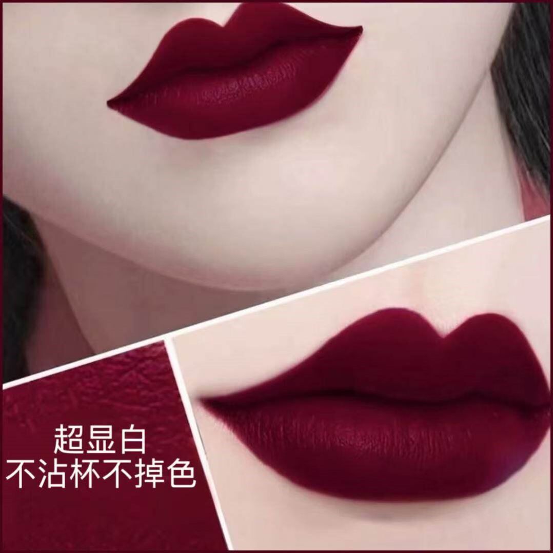【官方正品】大牌复古姨妈色口红女不沾杯不掉色防水丝绒哑光显白