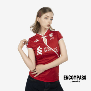 Adidas Remake Jerseyfit新中式盘扣足球俱乐部无袖T恤 ENCOMPASS