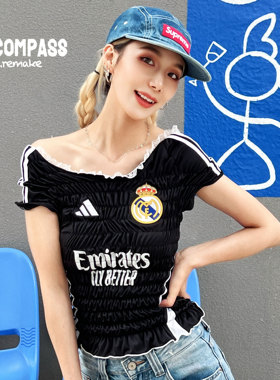 AdidasRemake Jerseyfit 球衣穿搭 皇家马德里 褶皱T恤 ENCOMPASS