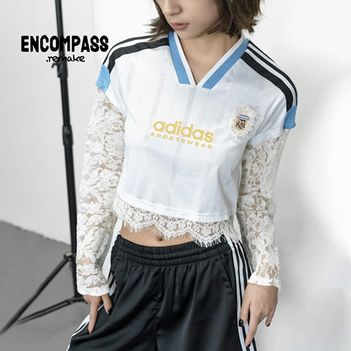 Adidas 三叶草 Remake 阿根廷 Jerseyfit 法式宫廷风t恤ENCOMPASS