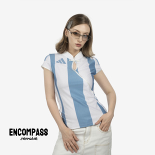 Adidas Remake Jerseyfit新中式竖条纹运动运动无袖T恤 ENCOMPASS