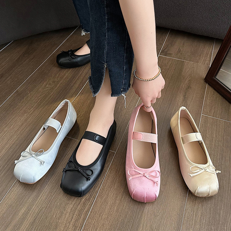 仙女鞋温柔单鞋女2025新款春季银色软底芭蕾舞鞋平底法式玛丽珍鞋,女鞋,玛丽珍鞋,淘宝优惠券,粉丝福利购,淘宝优惠卷