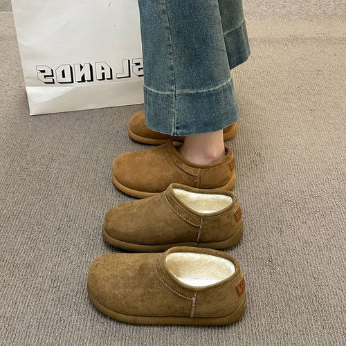 冬季外穿加绒加厚雪地靴保暖棉鞋