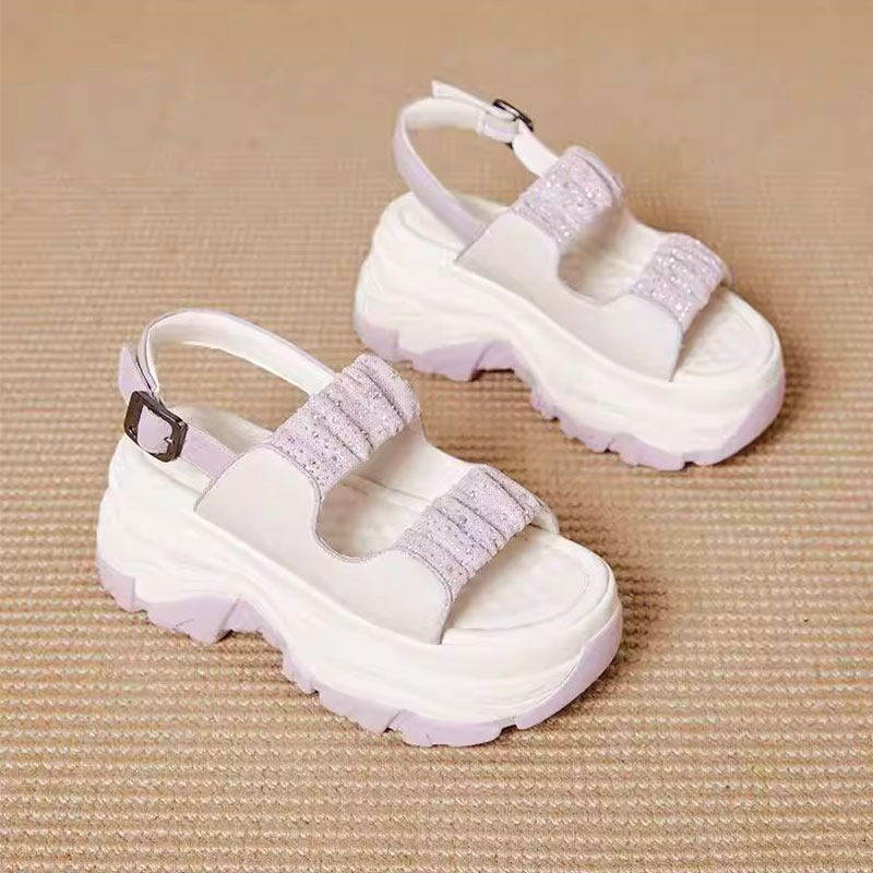 Sportsandalen aus weichem Leder mit dicker Sohle für Damen, Sommer 2026, neue multifunktionale Freizeit-Strandsandalen_voghion.com