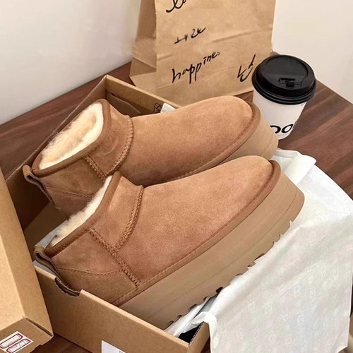 小红书爆款加绒加厚保暖雪地靴