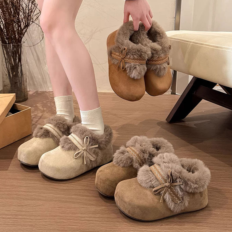 巨好看内增高厚底勃肯鞋毛毛鞋女2026新款冬季小个子雪地靴女棉鞋,女鞋,棉鞋,淘宝优惠券,粉丝福利购,淘宝优惠卷