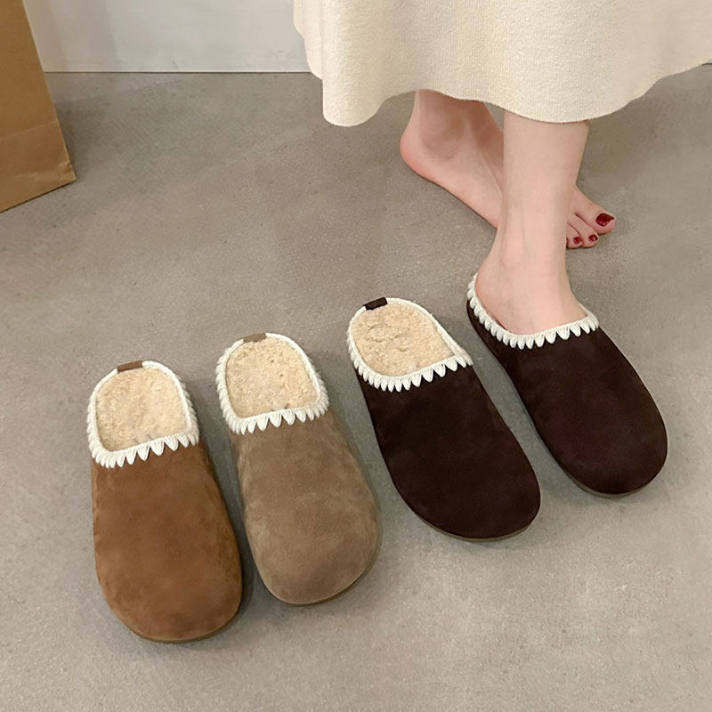 厚底毛毛包头拖鞋女2025秋冬季新款加绒保暖勃肯鞋外穿半包棉拖鞋,女鞋,勃肯鞋/软木鞋,淘宝优惠券,粉丝福利购,淘宝优惠卷