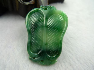 钱塘邮社   翡翠A货 冰糯种 善解人意 挂件 送证