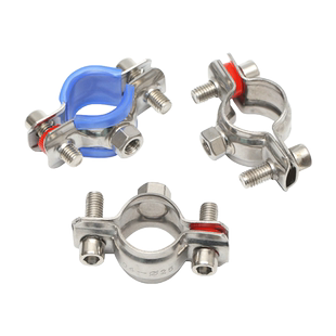 304不锈钢固定管支架焊螺帽卡扣抱箍管夹PPR水管夹子管道管卡卡箍